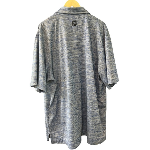 Foot Joy Men's Blue Striped Golf Polo Size XL - Picture 3 of 3